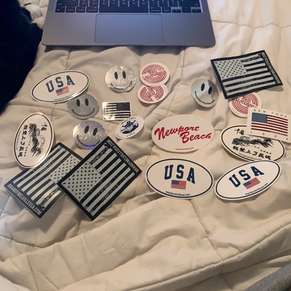 Bundle of brandy stickers